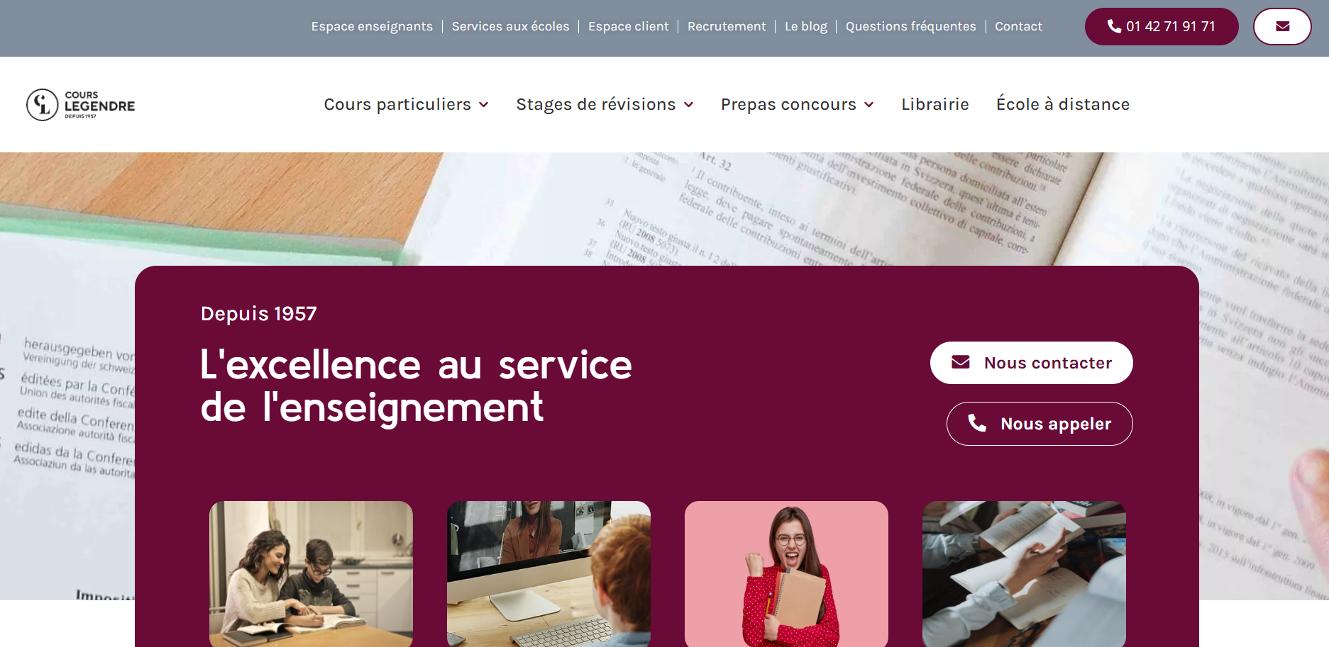 site des cours legendre